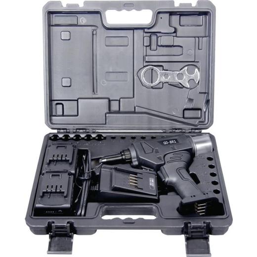 Akkublindnietsetzgerät GO-BR1 8-tlg.12.000N im Ku.-Koffer