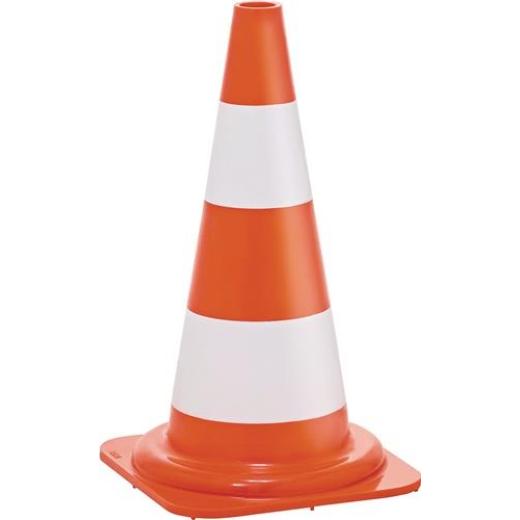 Leitkegel H.500mm tagesleuchtend G.1,05 kg,28,5x28,5cm | 10 Stück