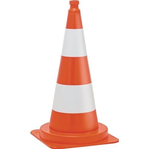 Leitkegel H.750mm tagesleuchtend G.3,4 kg,40x40cm | 10 Stück