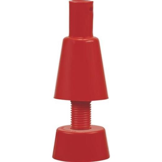 Leitkegelaufsatz z.Befestigung v.Leuchten PVC verkehrsrot WEMAS