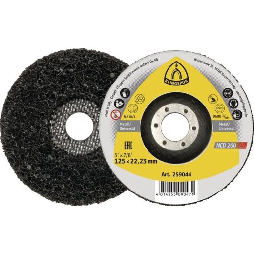 Grobreinigungsscheibe NCD 200 Ø125xmm Bohr.22,23mm KLINGSPOR | 5 Stück