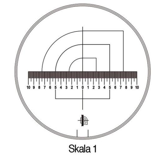Messskala Tech-Line Skala-D.25/2,5mm Duo-Skala 1-Standard SCHWEIZER