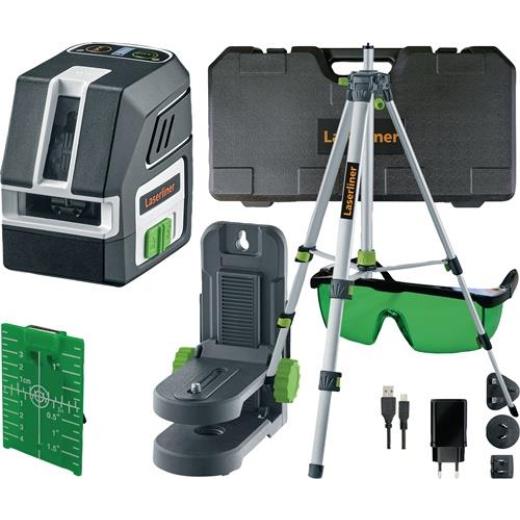 Kreuzlinienlaser PocketCross-Laser 2G ± 3,5Grad ± 0,3 mm/m 55m Kompaktstativ