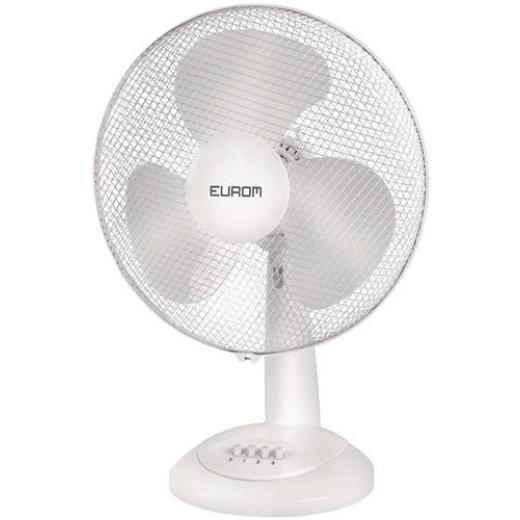 Tischventilator H.555mm 220-240V 50 Hz 45 W Weiß EUROM
