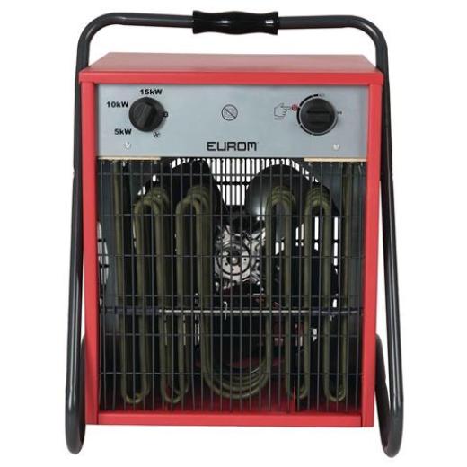 Elektroheizer 570 m³/h 0/5000/10000/15000 W 16 A EUROM