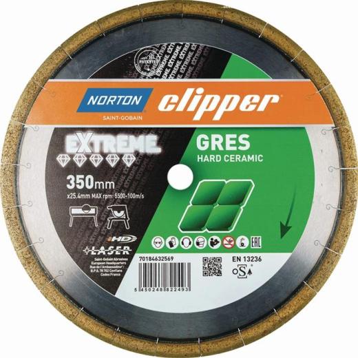 Diamanttrennscheibe Extreme Gres D.350mm Bohr.25,4mm Seg.-B.2,2mm