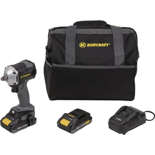 Akku-Schlagschrauber RC 9067 K2 20V 2Ah 12,5mm (1/2Zoll) A4-kt.300 Nm RODCRAFT