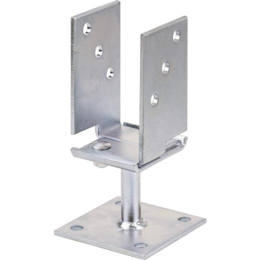 U-Pfostenträger 71-131x110x70x100mm galv.verz.d.pass.breiverstel,zum Aufschr.GAH