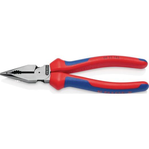 Spitzkombizange L.185mm pol.Comfort-Griff schwarz atram.KNIPEX