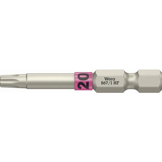 Bit 867 TORX® HF 1/4 Zoll TX 20 | Länge 50 mm | m.Farbleitsystem WERA