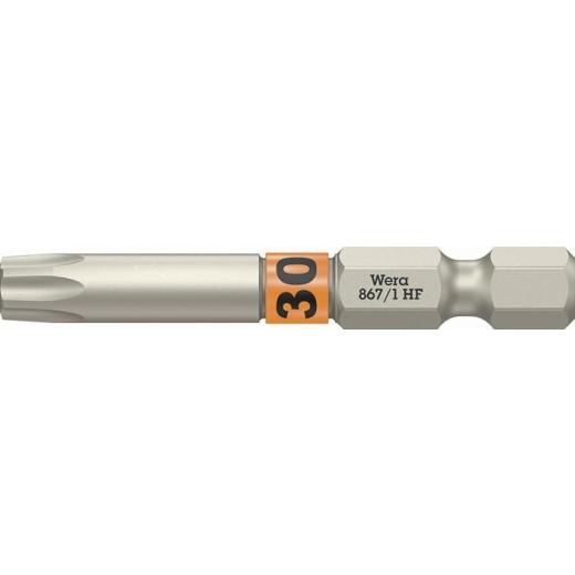 Bit 867 TORX® HF 1/4 Zoll TX 30 | Länge 50 mm | m.Farbleitsystem WERA