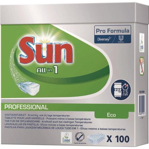 Geschirrreiniger-Tabs Prof.All in 1 Eco 100 Tabs Pk.SUN | 5 Stück