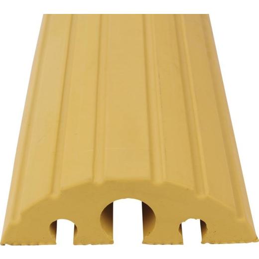 Schlauch- u.Kabelbrücke L1200xB210xH65mm Vollgummi gelb