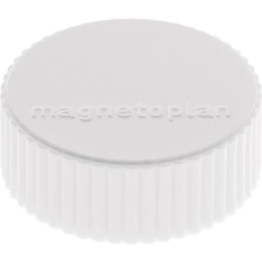 Magnet Super D.34mm weiß MAGNETOPLAN | 10 Stück