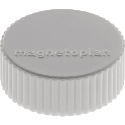 Magnet Super D.34mm grau MAGNETOPLAN | 10 Stück