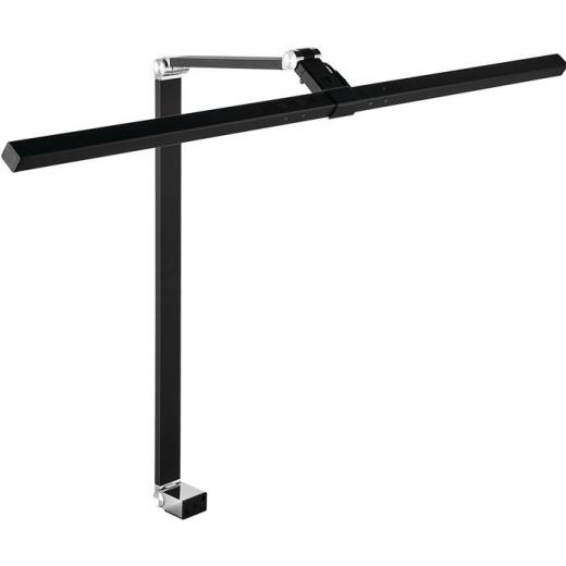 Schreibtischleuchte Alu/KU schwarz H.720mm m.Tischklemme m.LED