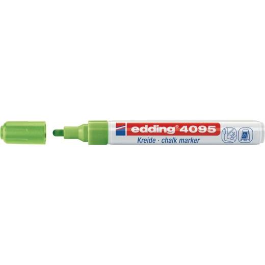 Kreidemarker 4095 hellgrün Strich-B.2-3mm Rundspitze EDDING | 10 Stück