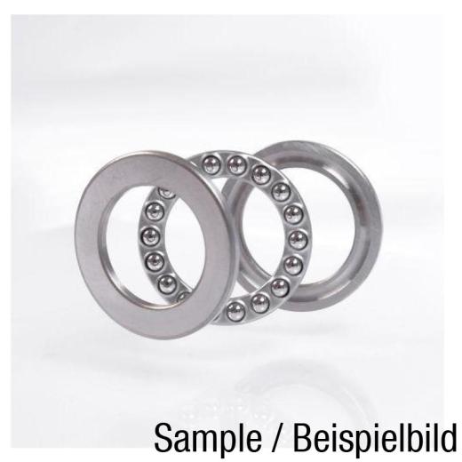 Axial-Rillenkugellager 53201 - ID 12 mm AD 28 mm Breite 11,4 mm 1St./VE NKE