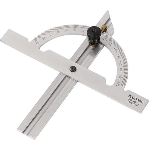 Winkelmesser Gradbogen-D.250mm Schienen-L.500mm TECWERK