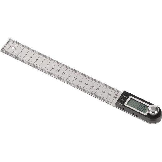 Winkelmesser Schienen-L.200mm Abl.0,1Grad dig.TECWERK