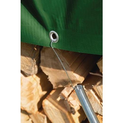 Schutzplanen Bef-set.6 Spannfedern u.6 Holzkrallen L.30cm WINDHAGER | 8 Stück