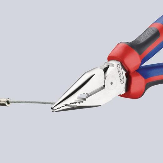 Spitzkombizange L.185mm pol.Comfort-Griff schwarz atram.KNIPEX