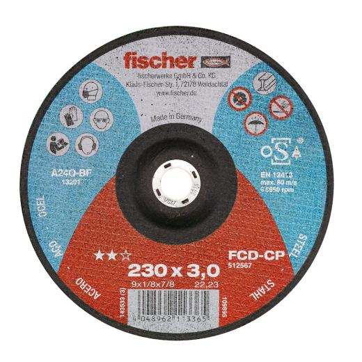 fischer Trennscheibe FCD-CP 230 x 3 x 22,23 CARBON | 25 Stück