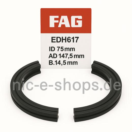 Gehäusedichtung EDH617 - ID 75 mm AD 147,5 mm Breite 14,5 mm FAG