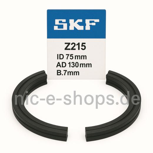 Gehäusedichtung Z215 - ID 75 mm AD 130 mm Breite 7 mm SKF