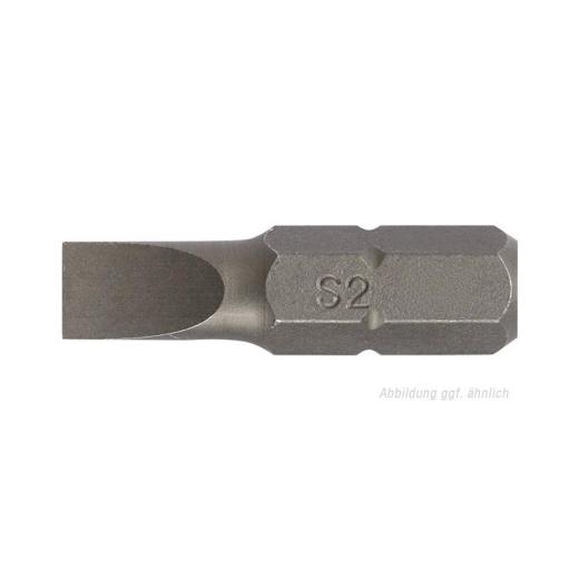 Bit f.Schlitzschrauben 5,5 mm | Länge 25 mm | 1/4 Zoll C6,3 Schneidenstärke 1 mm | TECWERK | 10 Stück