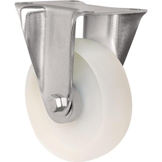 Bockrolle D.100mm Trgf.150kg PA Platte L105xB80mm TECWERK