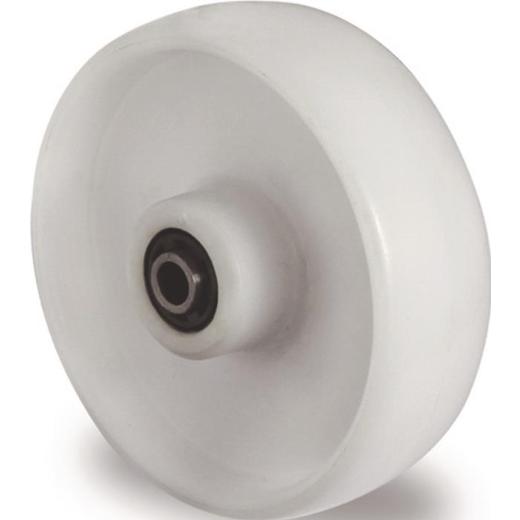 Ersatzrad D.100mm Trgf.150kg PA weiß Achs-D.12mm Nabenl.40mm TECWERK