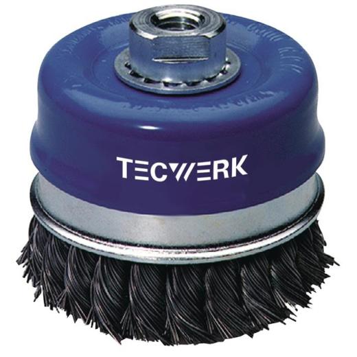 Topfbürste D.65mm Drahtstärke 0,5mm STA 12500min-¹ TECWERK