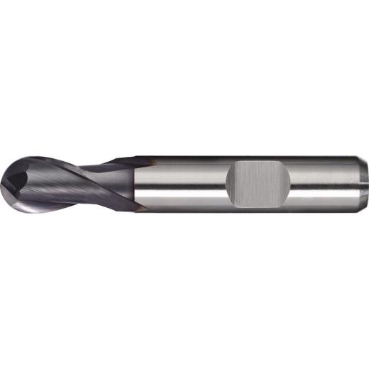 Vollradiusfräser Ø 10 mm Einsatz-L.21 mm HSS-Co8 TiCN Weldon Z.2 ext.kurz TECWERK