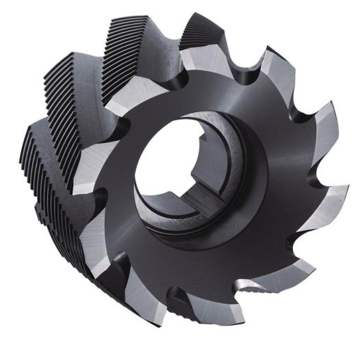 Walzenstirnfräser DIN 1880 Typ HR, Ø 50 mm HSS-Co5 TiCN Z.8 TECWERK