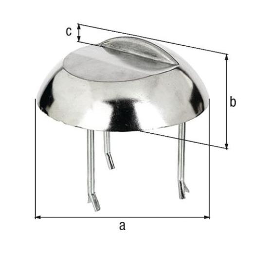 Auflaufstütze Alu-Guss anschr.Betonanker 65mm GAH