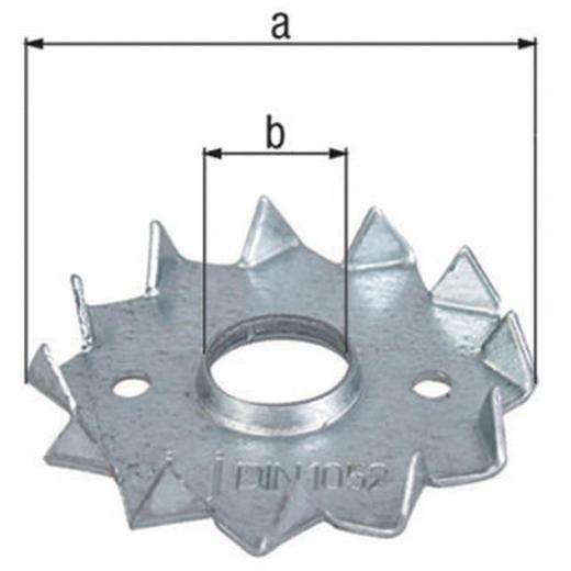 Scheibendübel D48/12mm senzimirverzinkt GAH | 250 Stück