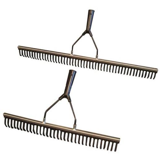 Gummirechen B.500mm Zinken Stahl/Gummi ALUREX