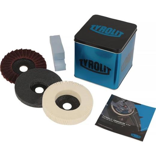 Polierprogrammset PREMIUM 5-tlg.D.125mm f.Winkelschleifer TYROLIT