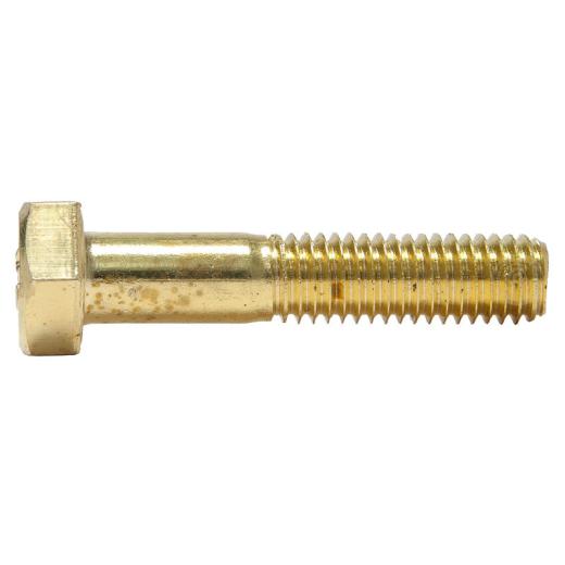 DIN 931, Sechskantschrauben mit Schaft M 10 x 50, Messing | 100 Stück