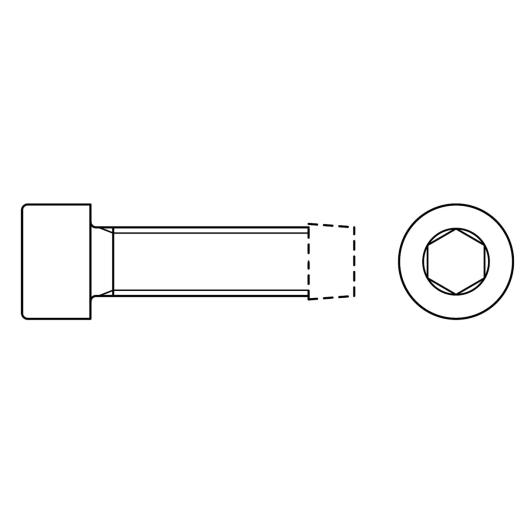 Gewindefurchende Schrauben mit Zylinderkopf / Innensechskant | DIN 7500 | E M 5 x 20 | 1000 Stück