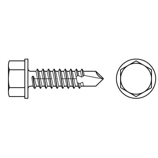DIN 7504 Bohrschrauben, mit Blechschrauben-Gewinde |  K 3,5 x 9,5 | 1000 Stück