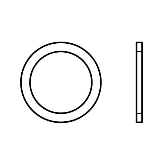 DIN 7603 Flachdichtringe | 10 x 15 x 1 | Aluminium | 100 Stück