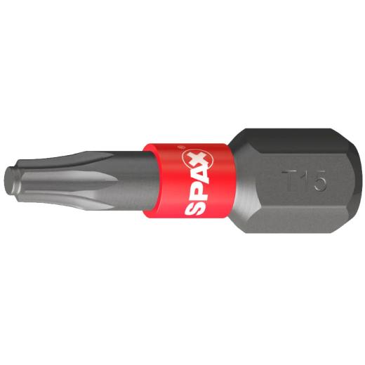SPAX-Torx Bit mit Zapfen T15, Länge: 25 mm | Großpack 10 x 5 Stück