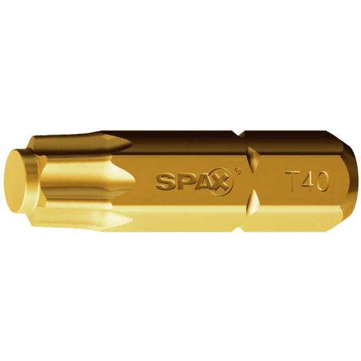 SPAX-Torx Bit mit Zapfen T40, Länge: 25 mm | Großpack 10 x 5 Stück
