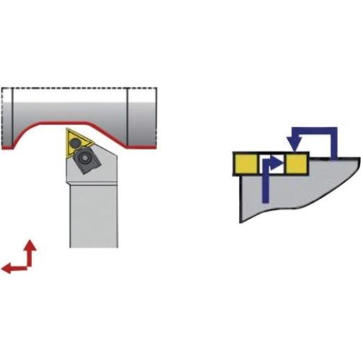 Klemmdrehhalter MTJNR2525M16 re.vern.Außen TECWERK