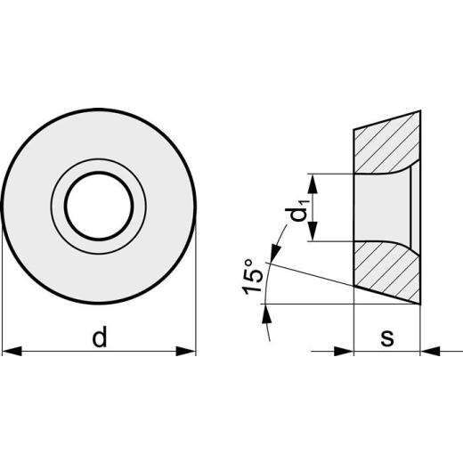 Wendeschneidplatte RDHX0702MOT KH05 Kopierfräsen TECWERK | 10 Stück
