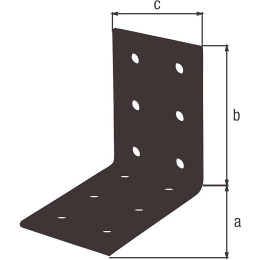 Lochplattenwinkel ETA-08/0165 H60xB40xS2,5mm STA roh,verzinkt,schwarz ku.-besch. | 50 Stück