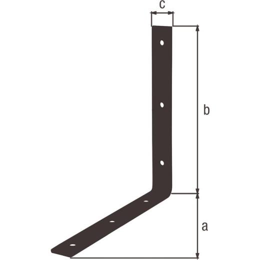 Balkenwinkel L200x200mm B.26mm gleichschenklig STA | 25 Stück