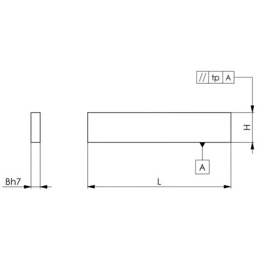 Parallelanschlagpaar Nr.6350 f.Nutbreite 10mm H.32mm AMF